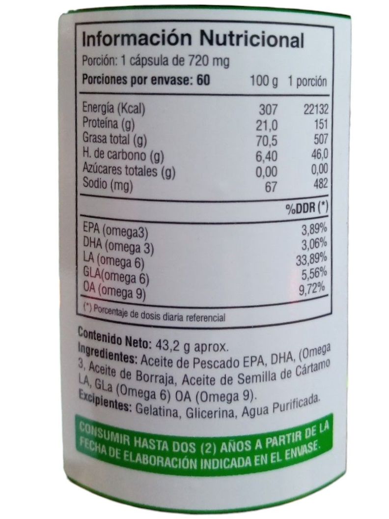Triple Omega 369 Gm 3 Frascos 120 Caps SoftGel c/u 1000mg. Epa / Dha Vit E-1