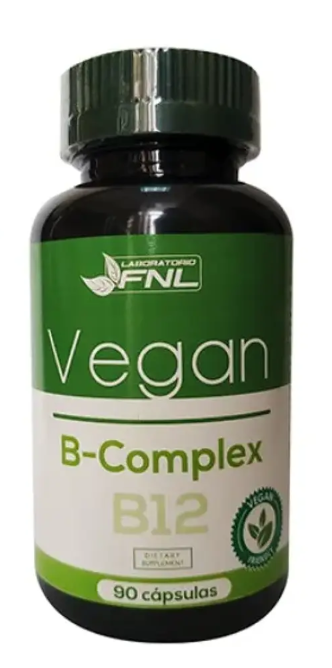 B Complex Vegan Fnl B2 B3 B12 ++ 2 Frascos 2x90 Capsulas-1
