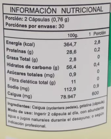 Caigua Fnl 3 Frascos 180 Capsulas 3x60 Caps. Reductor Peso-2