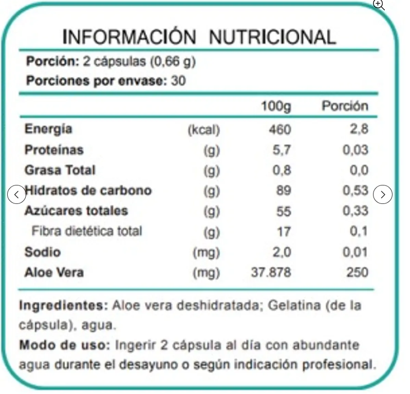 Áloe Vera Fnl 2 Frascos 2 Meses 120 Capsulas-1