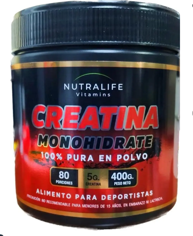 Creatina Monohidratada Lf 400 Grs / 80 Servicios. Fitness-0