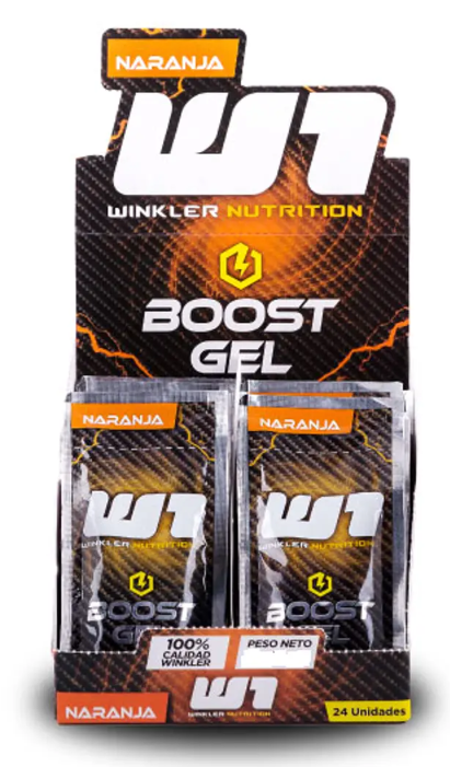 Gel Boost Energetico 24 Sachets x30 Gr c/u Winkler. Naranja-0