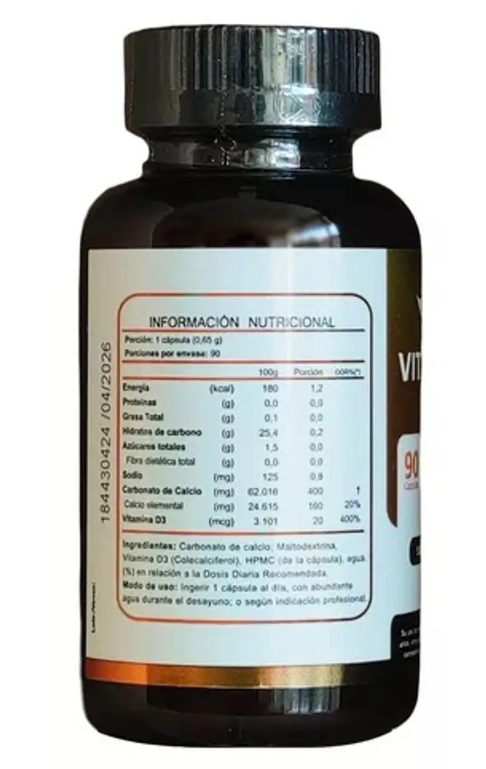 Pack Vitamina D3 800UI Fnl 270 Capsulas Vegetales 3x90 Caps-1