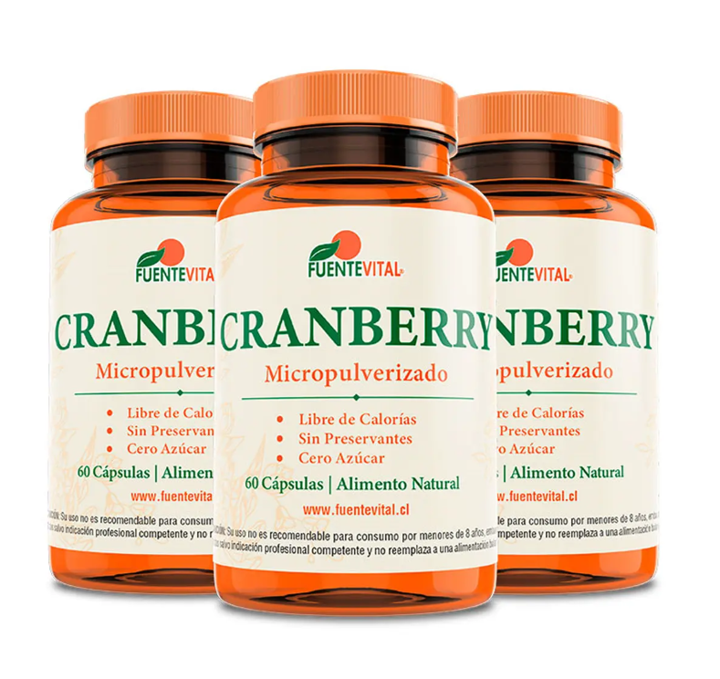 Cranberry Fv 180 Capsulas 3 Frascos 3x60 Caps-0
