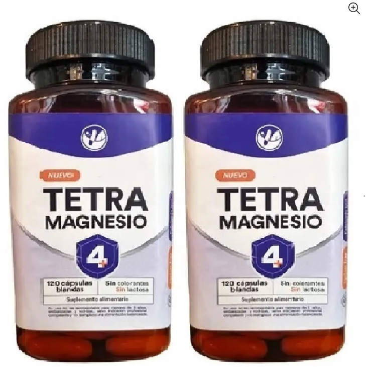 Tetra Magnesio Nf 2 Frascos 240 Caps 2x120. Blandas-0