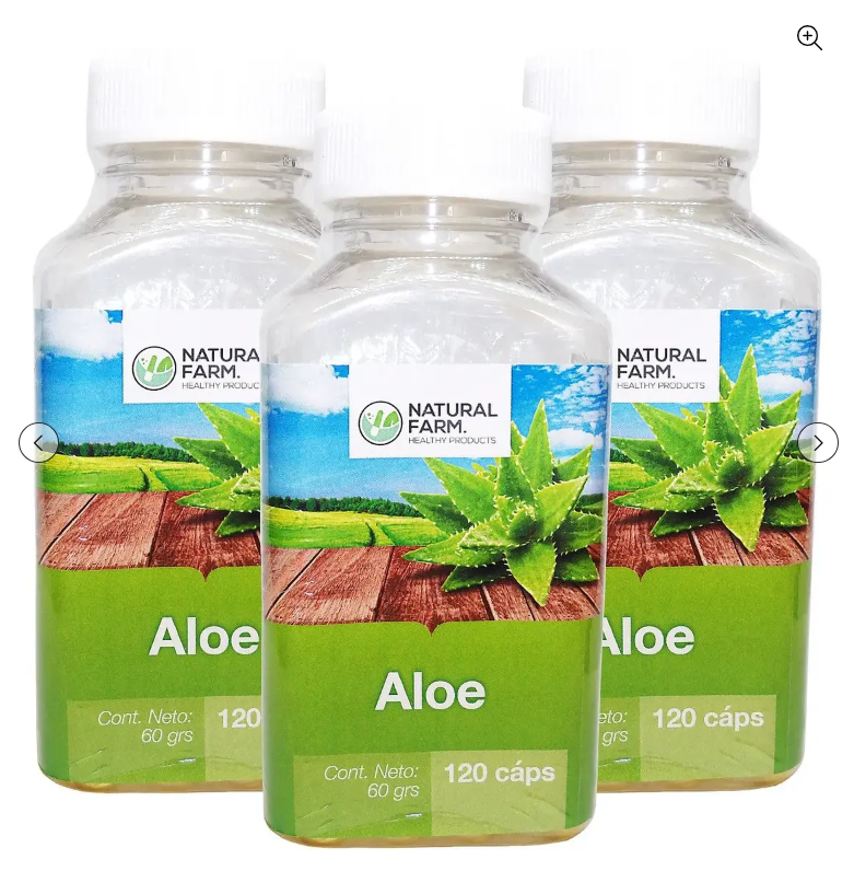 Aloe Vera Nf 3 Frascos 360 Capsulas Blandas 3x120 Caps-1