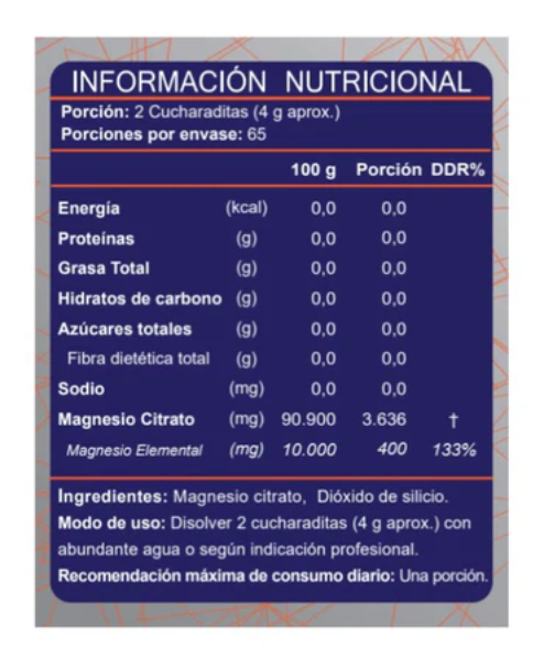 Citrato De Magnesio Puro Fnl Polvo 270 Grs-1