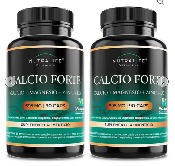 Calcio Forte c/ Magnesio + Zinc + Vit D3 Lf 180 Caps 2x90-0