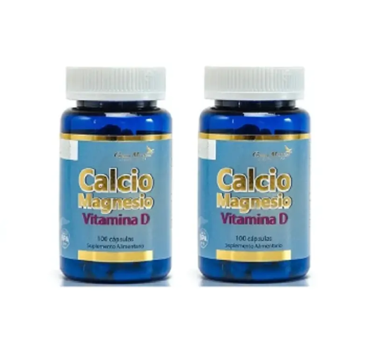 Calcio + Magnesio + Vitamina D Gm 200 Capsulas 2x100 Caps-0