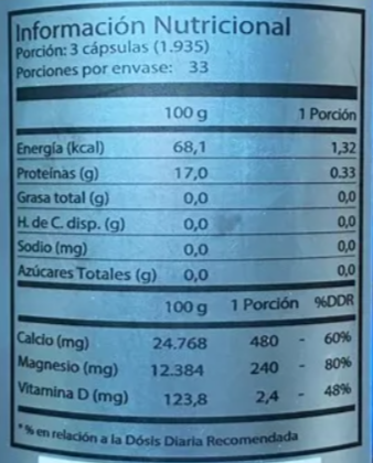 Calcio + Magnesio + Vitamina D Gm 200 Capsulas 2x100 Caps-1