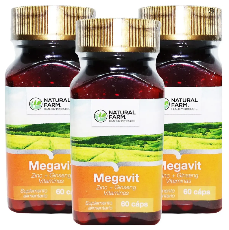 Pack 3 Megavit Nf Multi Vitaminico 3x60 Capsulas-0