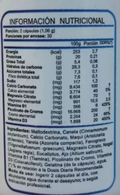 Diabet Care Fnl 3 Frascos 180 Caps 3x60. Glucosa Azucar-1