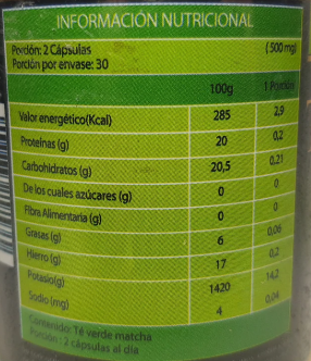Te Matcha Puro Fv 180 Capsulas 3x60 Cap-1