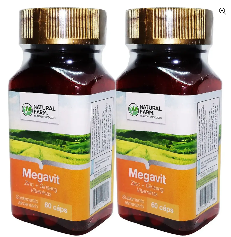 Pack 2 Megavit Nf Multi Vitaminico 2x60 Capsulas-0
