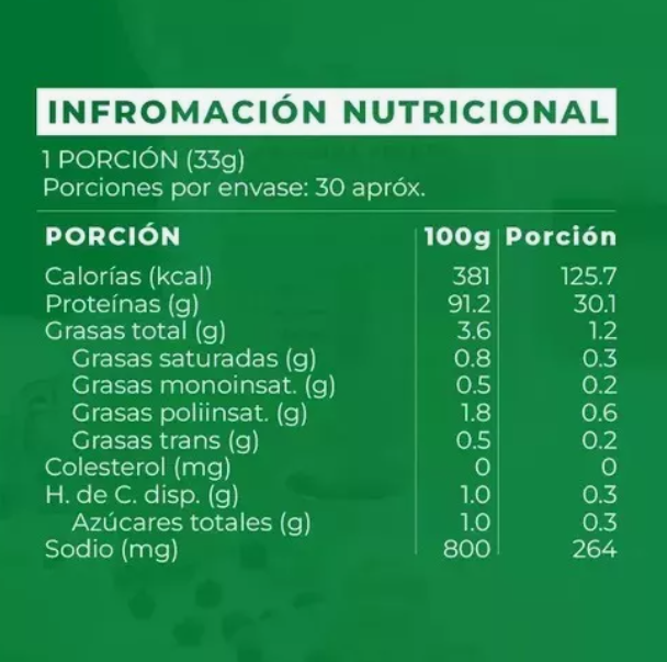 Pack Proteina Soya Aislada Vegan 2 Kg My Green. 0% Azucar Agregar a favoritos-2