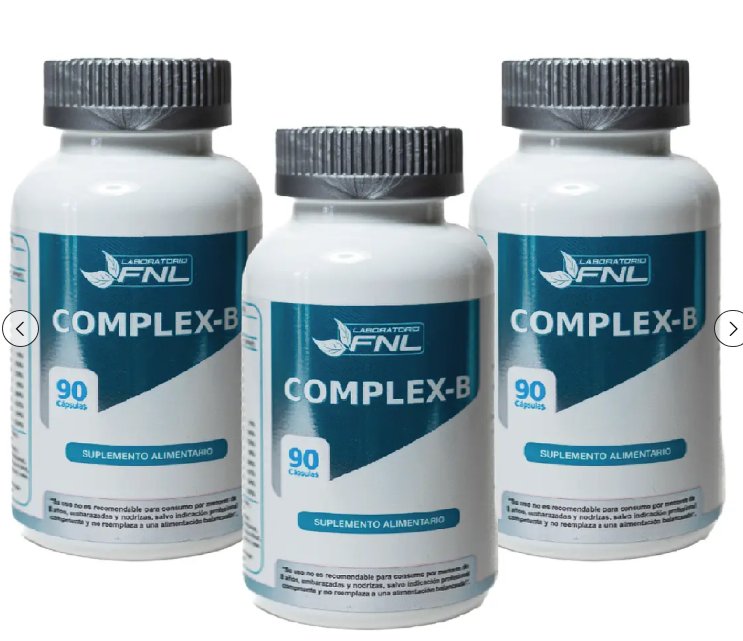 Vitaminas Complejo B Fnl 3 Frascos 3x90 Caps SofGel B1 B2 B3 B6 B7 B9 B12-0