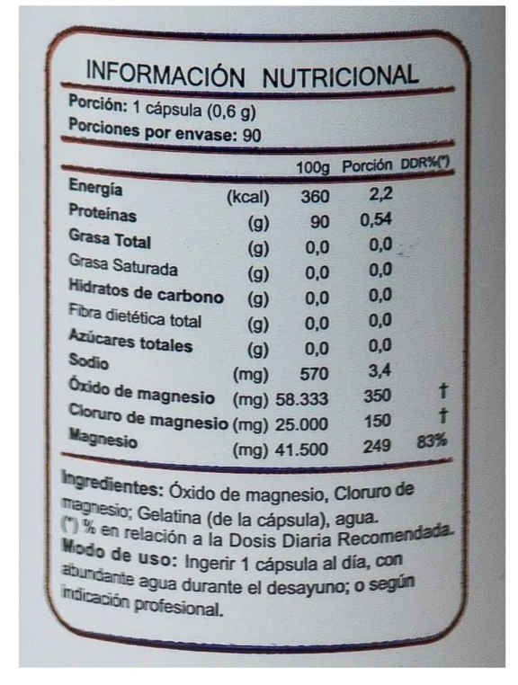 Cloruro De Magnesio Fnl 4 Frascos 360 Capsulas-1