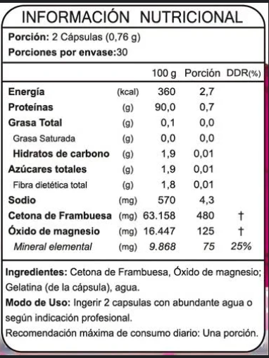 Cetona De Frambuesa Fnl 3 Frascos 3x60 Caps. Reductor-1