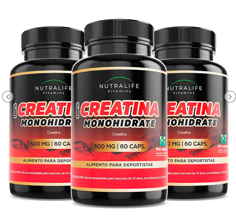 Creatina Monohidratada Lf 180 Capsulas 3x60 Caps-0