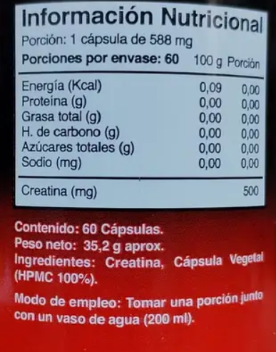 Creatina Monohidratada Lf 180 Capsulas 3x60 Caps-1