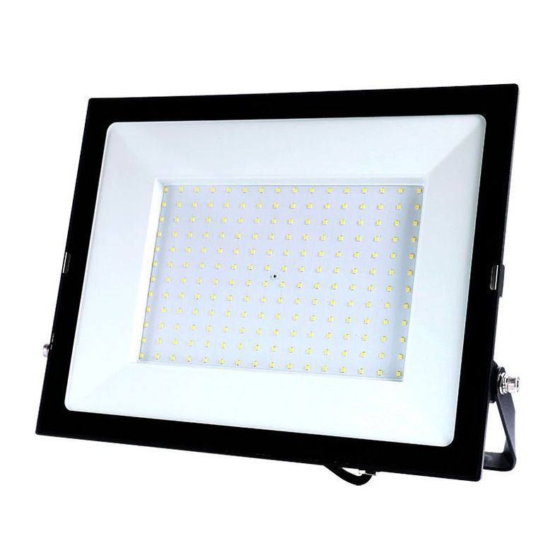 PROYECTOR LED ECOTHIN 100W FRIO 6000K FRIO CERTIFICADO Negro