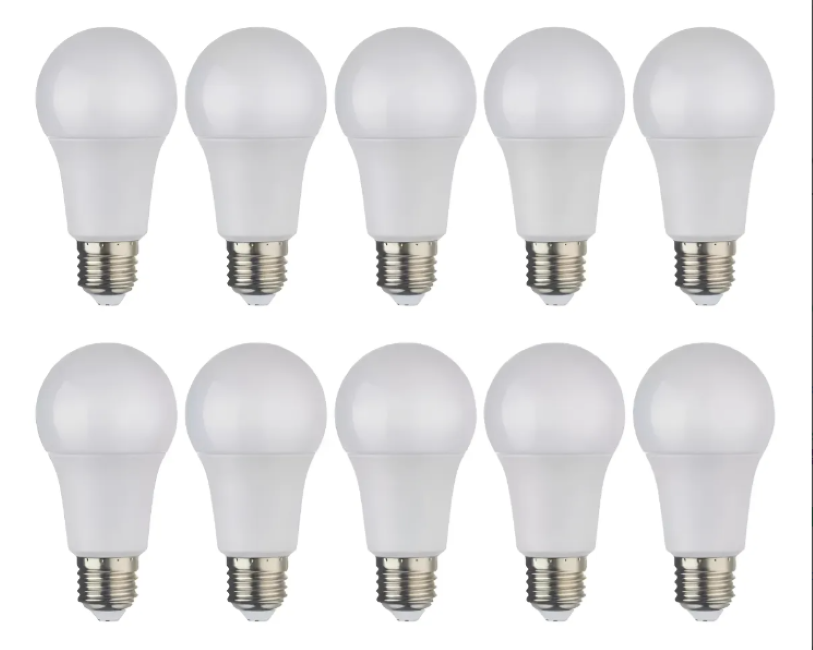 Pack 10 Ampolletas E27 9w 6000k Fria Blanco