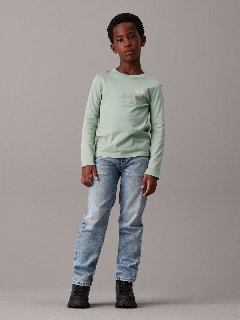 Polera Niño Chest Monologo Verde Calvin Klein-2