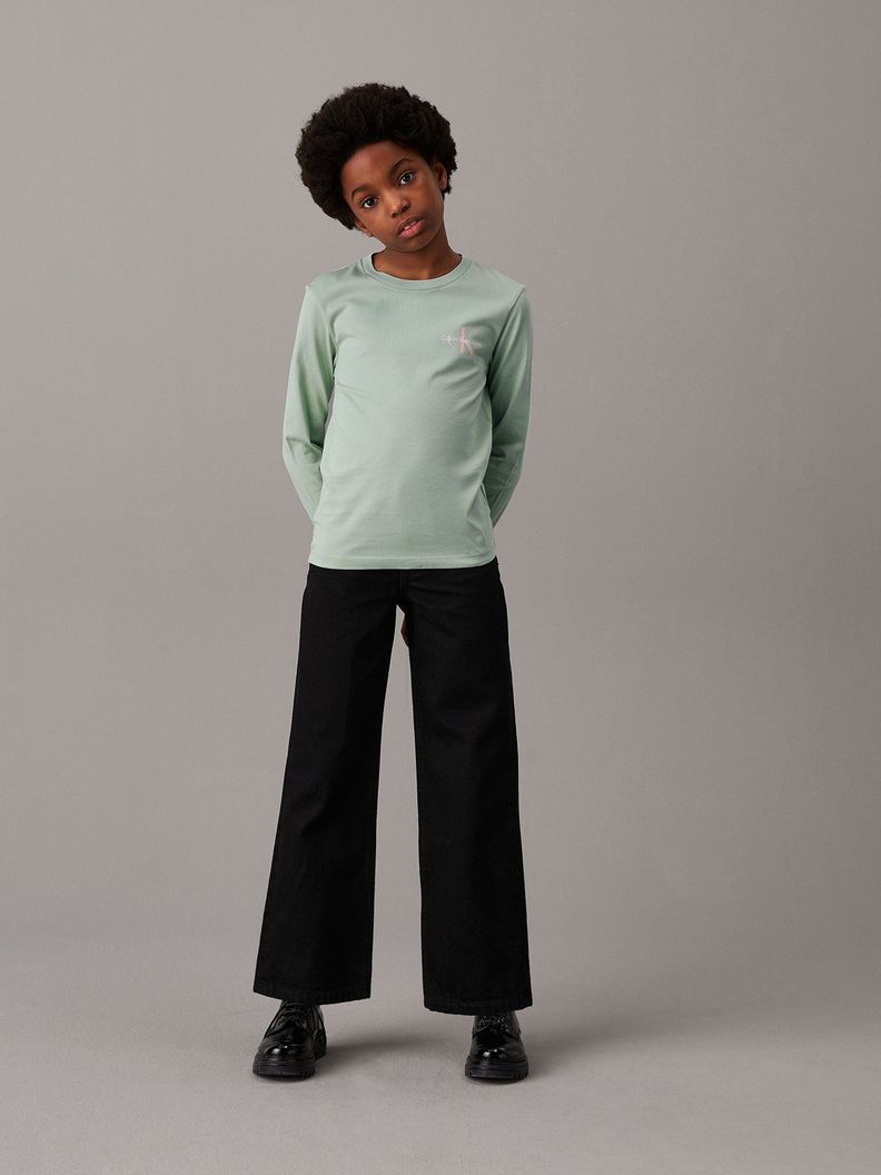 Polera Niño Chest Monologo Verde Calvin Klein-3