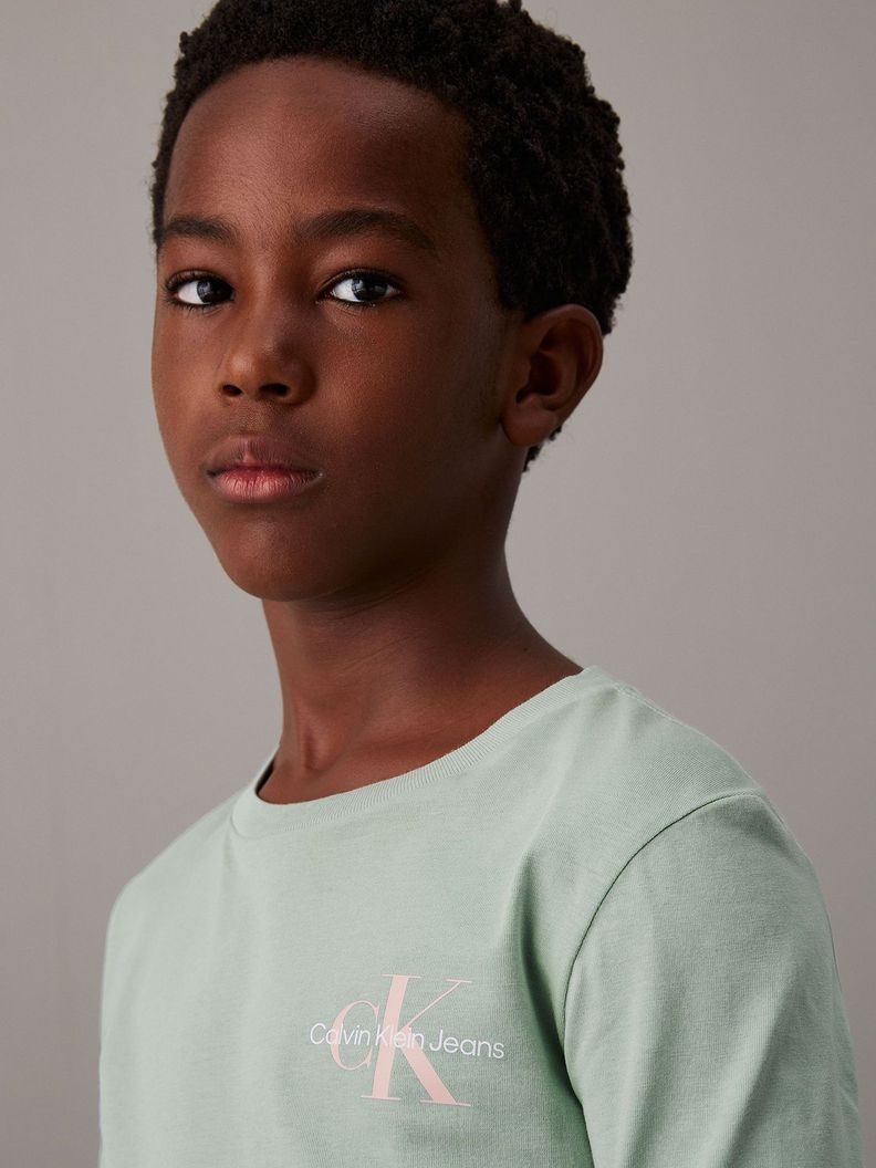 Polera Niño Chest Monologo Verde Calvin Klein-6