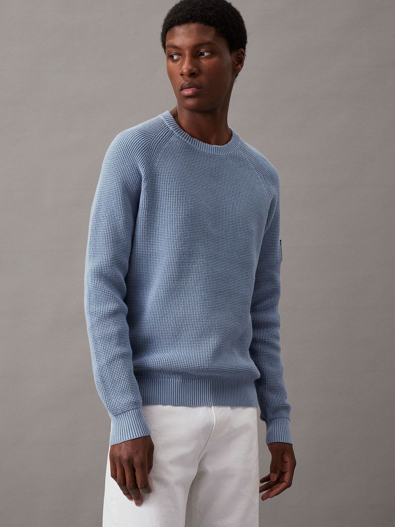 Sweater Badge Easy Azul Calvin Klein-0