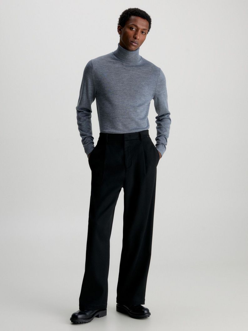 Sweater Cuello Alto Merino Gris P4A Calvin Klein-1