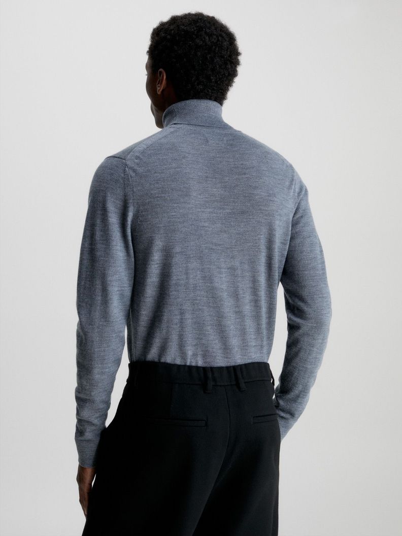 Sweater Cuello Alto Merino Gris P4A Calvin Klein-2