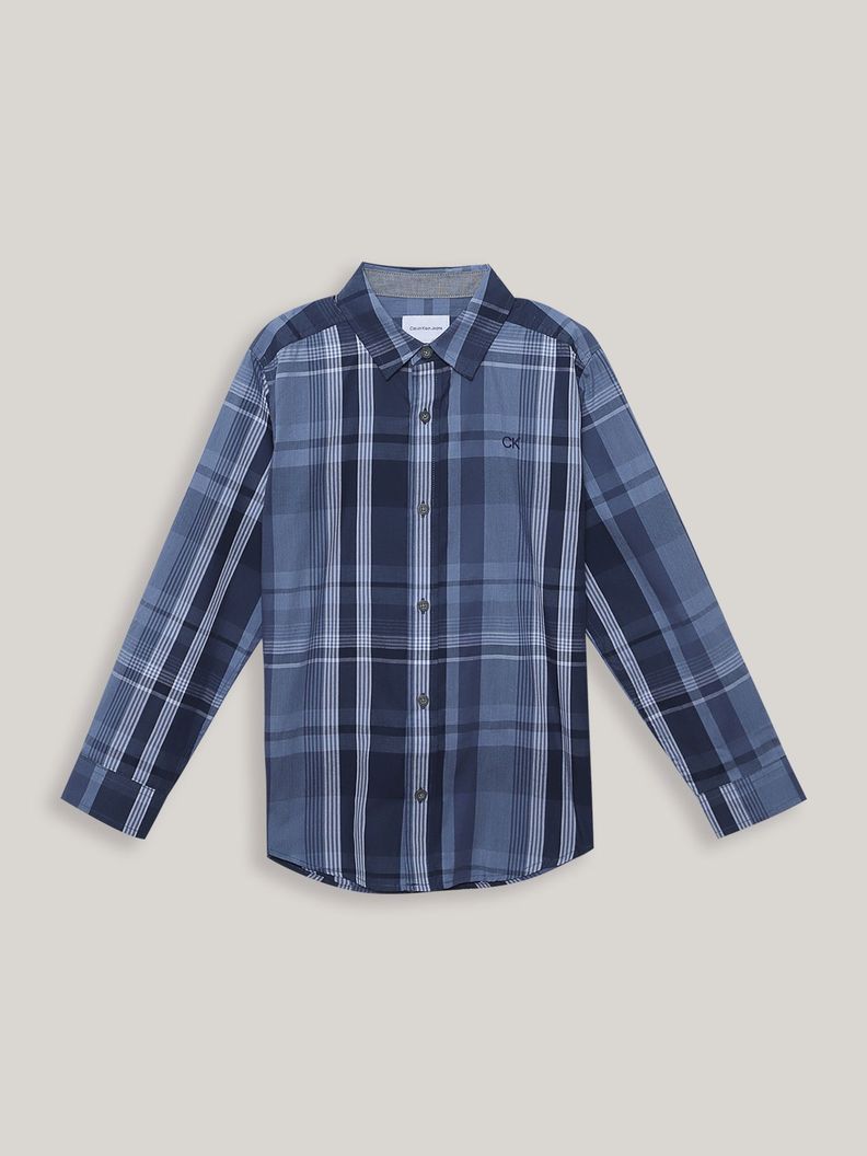 Camisa Niño Indigo Mix Azul Calvin Klein-0