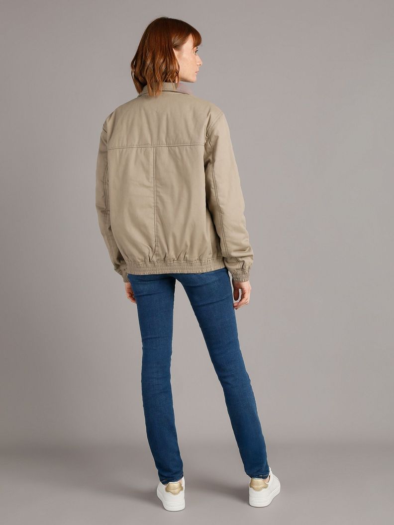 Chaqueta Canvas Harrington Beige Calvin Klein-2