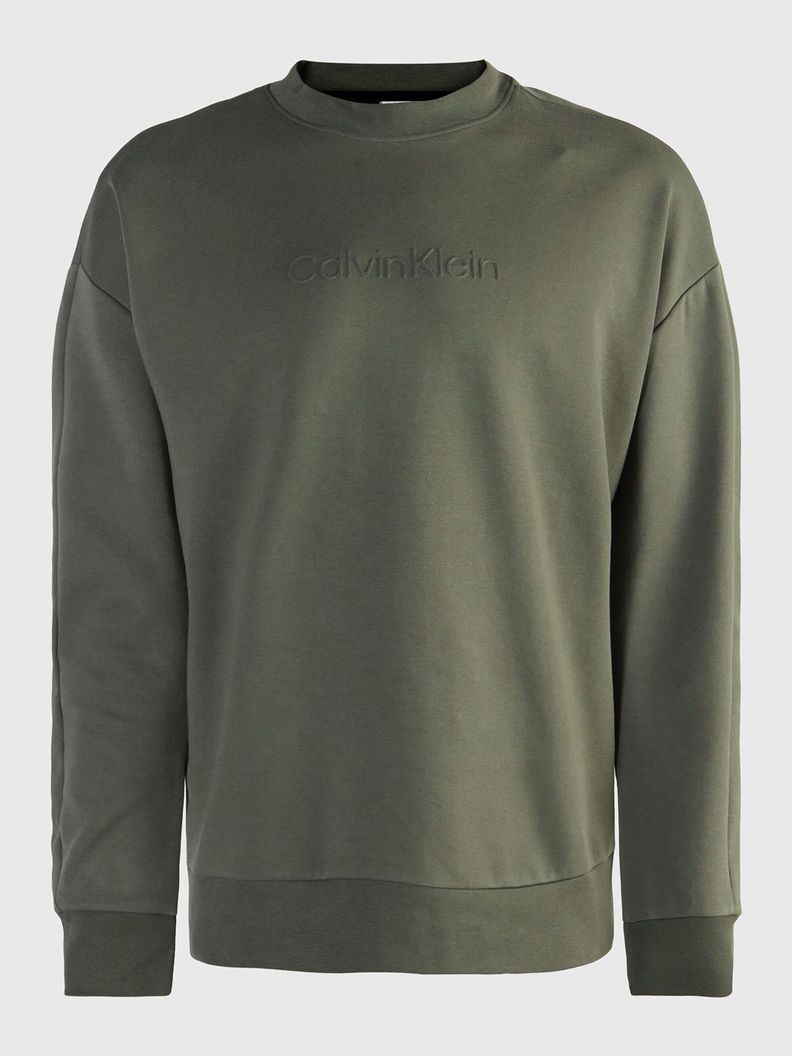 Polerón Embossed Logo Comfort Verde Calvin Klein-4