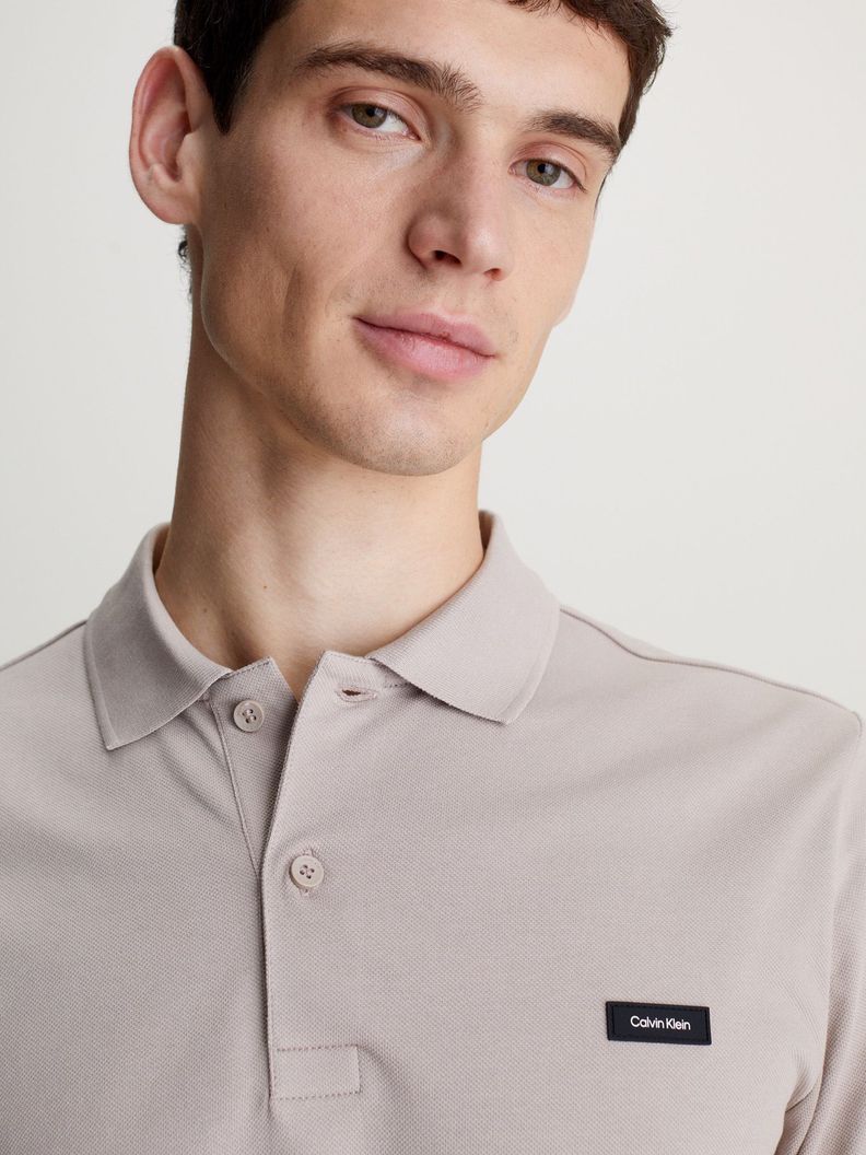 Polo Stretch Slim Beige Calvin Klein-3