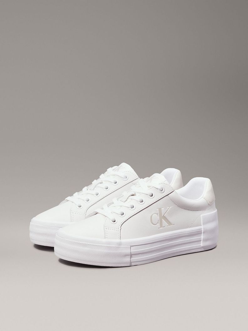 Zapatillas de Cuero Vulc Flatform Blanco Calvin Klein-0