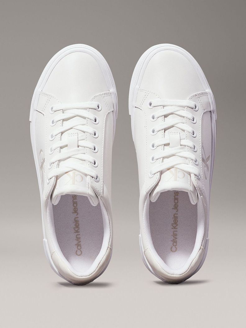 Zapatillas de Cuero Vulc Flatform Blanco Calvin Klein-2