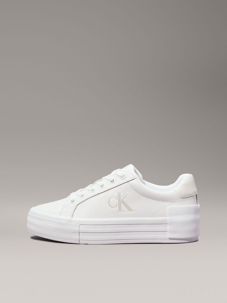 Zapatillas de Cuero Vulc Flatform Blanco Calvin Klein-5