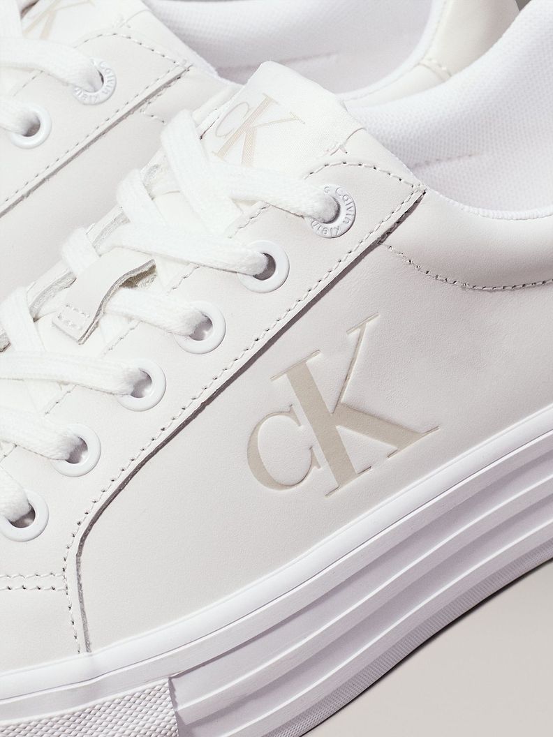 Zapatillas de Cuero Vulc Flatform Blanco Calvin Klein-6