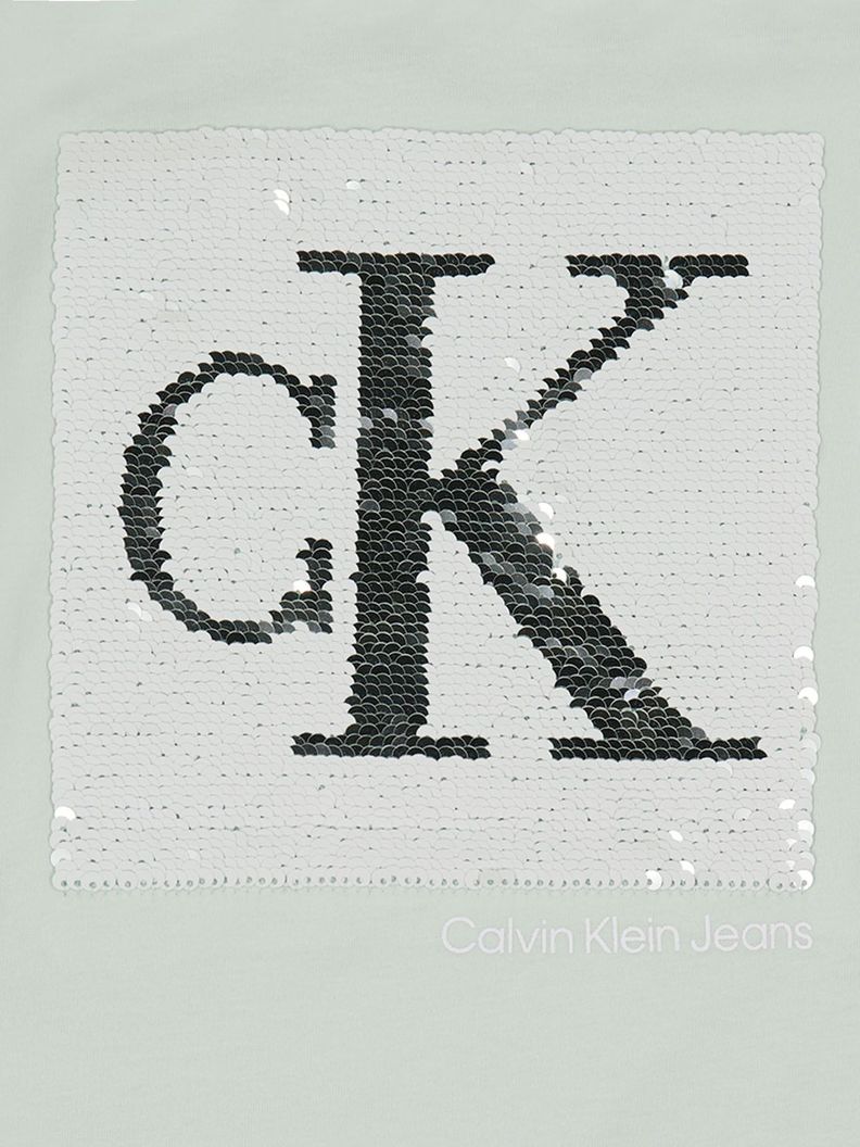 Polera Mongoram Sequin Verde Calvin Klein-1