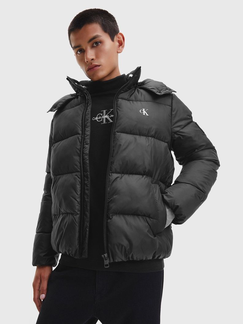 Parka Essentials Non Down Negro Calvin Klein-0