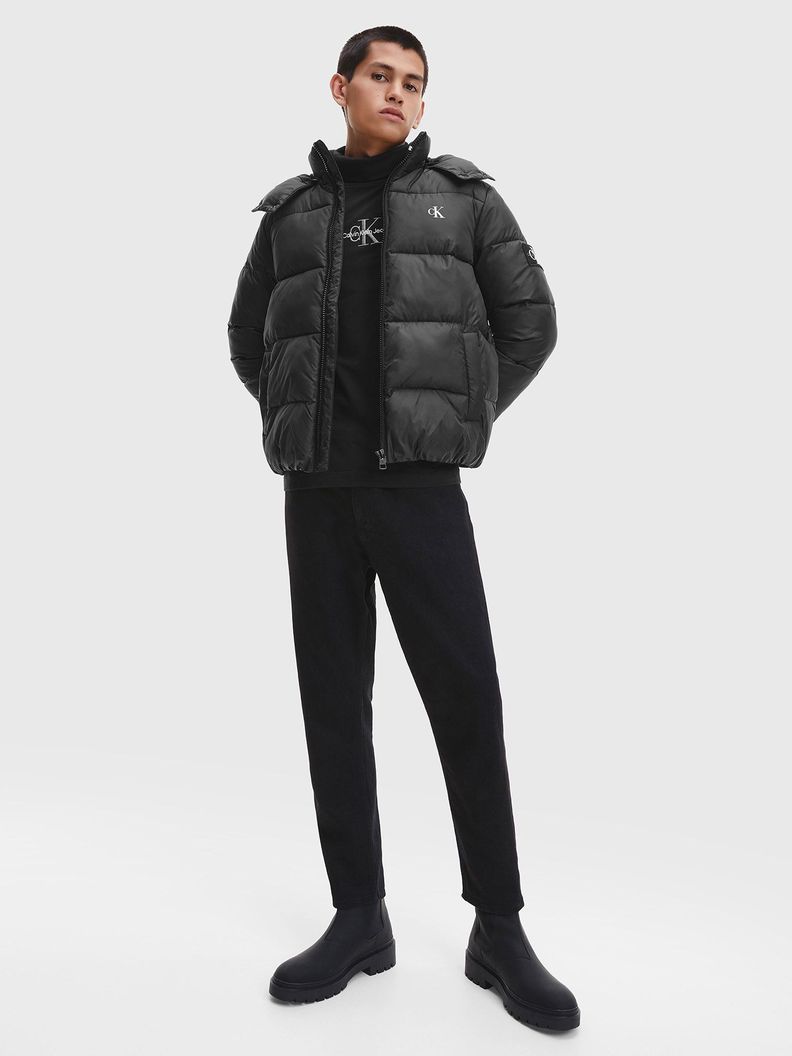 Parka Essentials Non Down Negro Calvin Klein-1