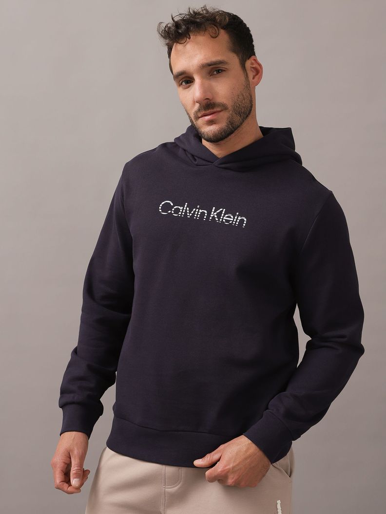Polerón con Gorro Degrade Logo Negro Calvin Klein-0