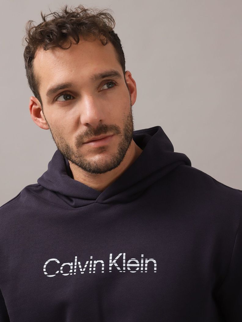 Polerón con Gorro Degrade Logo Negro Calvin Klein-3