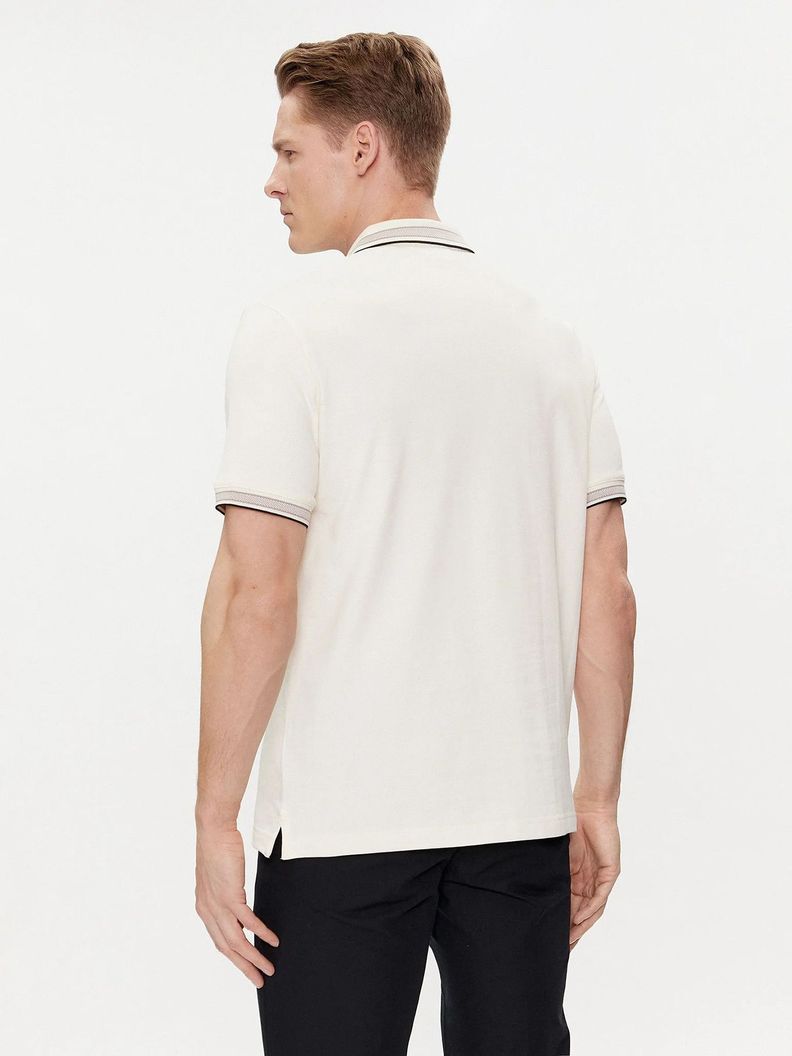 Polo Stretch Multi Tipping Blanco Calvin Klein-2
