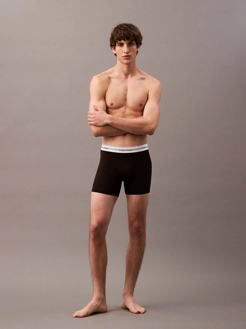 Pack 3 Bóxesr Boxer Brief Modern Air Negro Calvin Klein-2