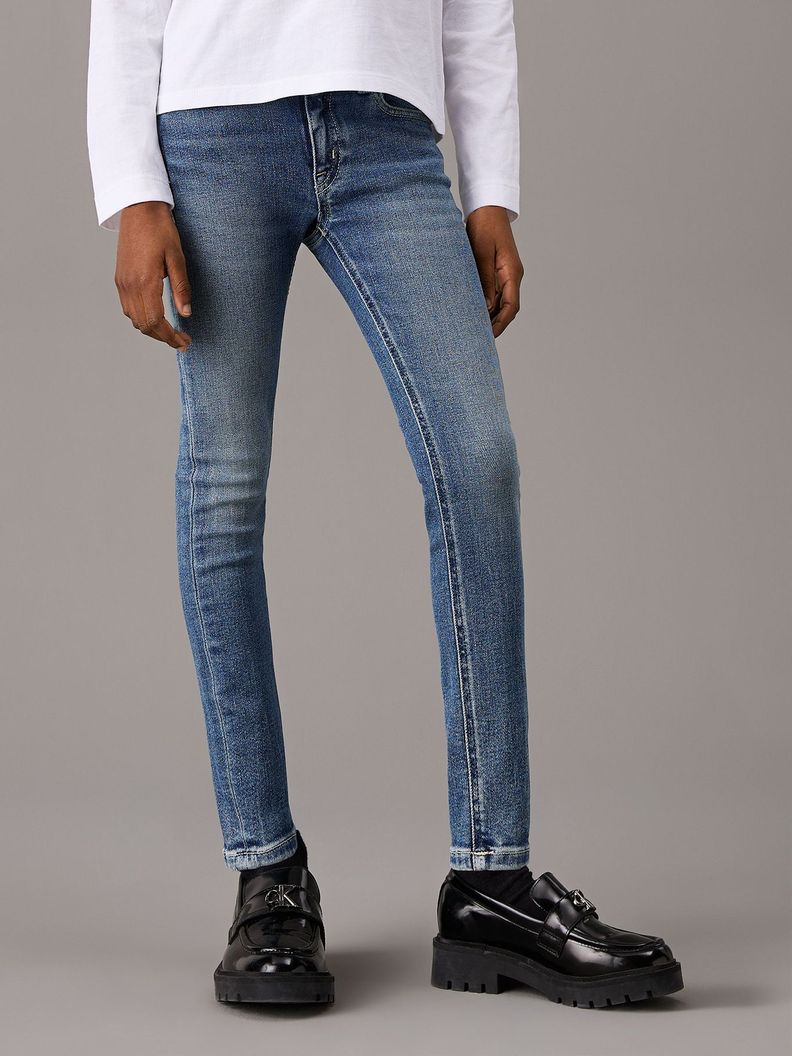 Jeans Niña Skinny Azul Calvin Klein-0