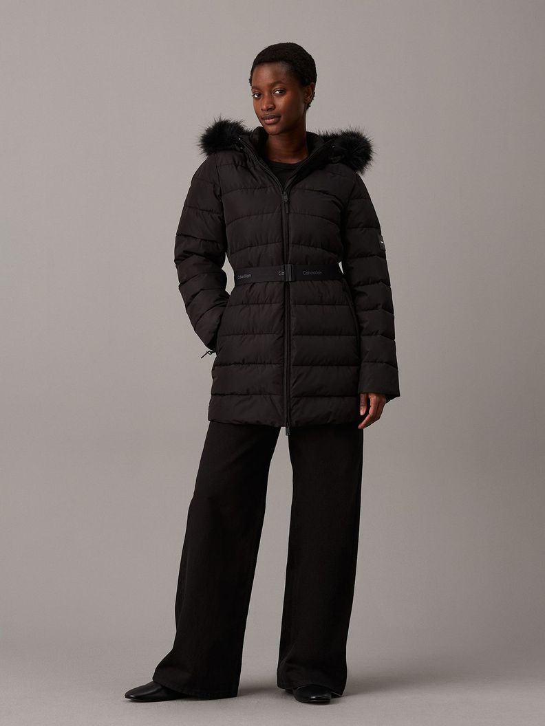 Parka Padded Scuba Negro Calvin Klein-1