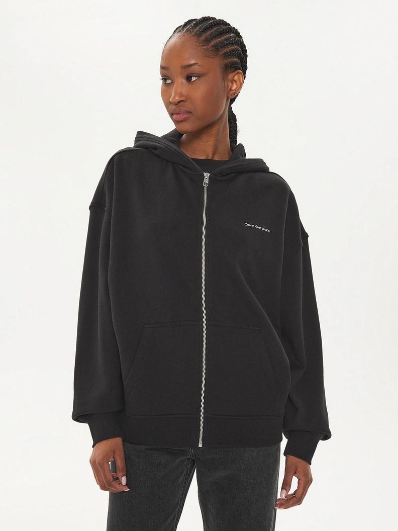 Polerón Diffused Ck Zip Negro Calvin Klein-0